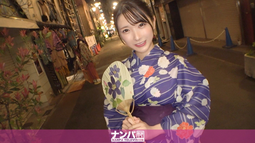 浅草ナンパ！浴衣美人の美白美巨乳が悶絶イキで豹変ギャップ